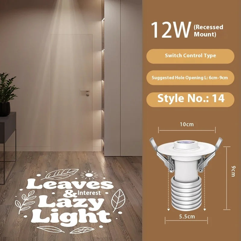 Custom Plant Pattern Projection Light for Entryway Decor-S38