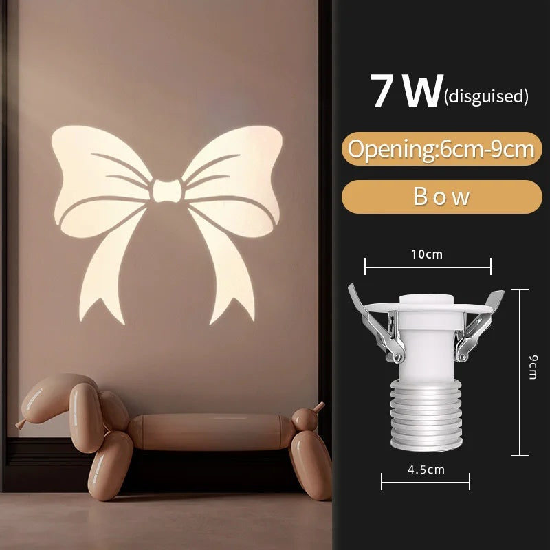 Snow Star Projection Ceiling Light for Modern Homes-S35