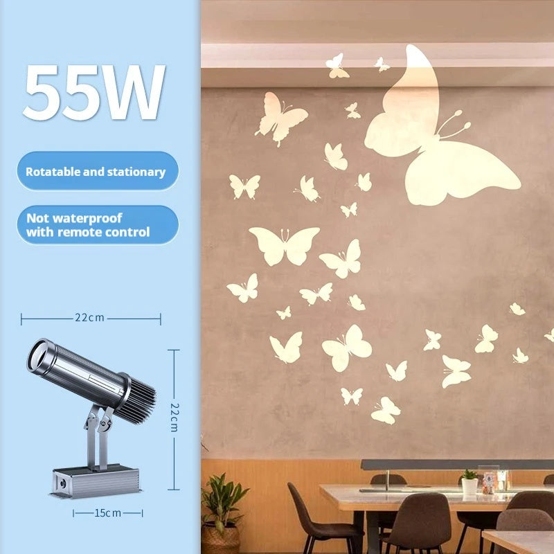 Animated Butterfly Projection Light with Custom Pattern Effects-S33