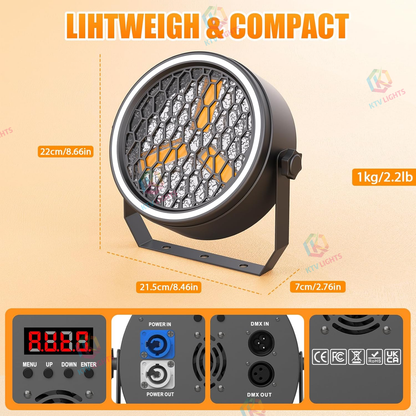 KTVLIGHTS COB Stage PAR Spotlight for DJ Events-P63