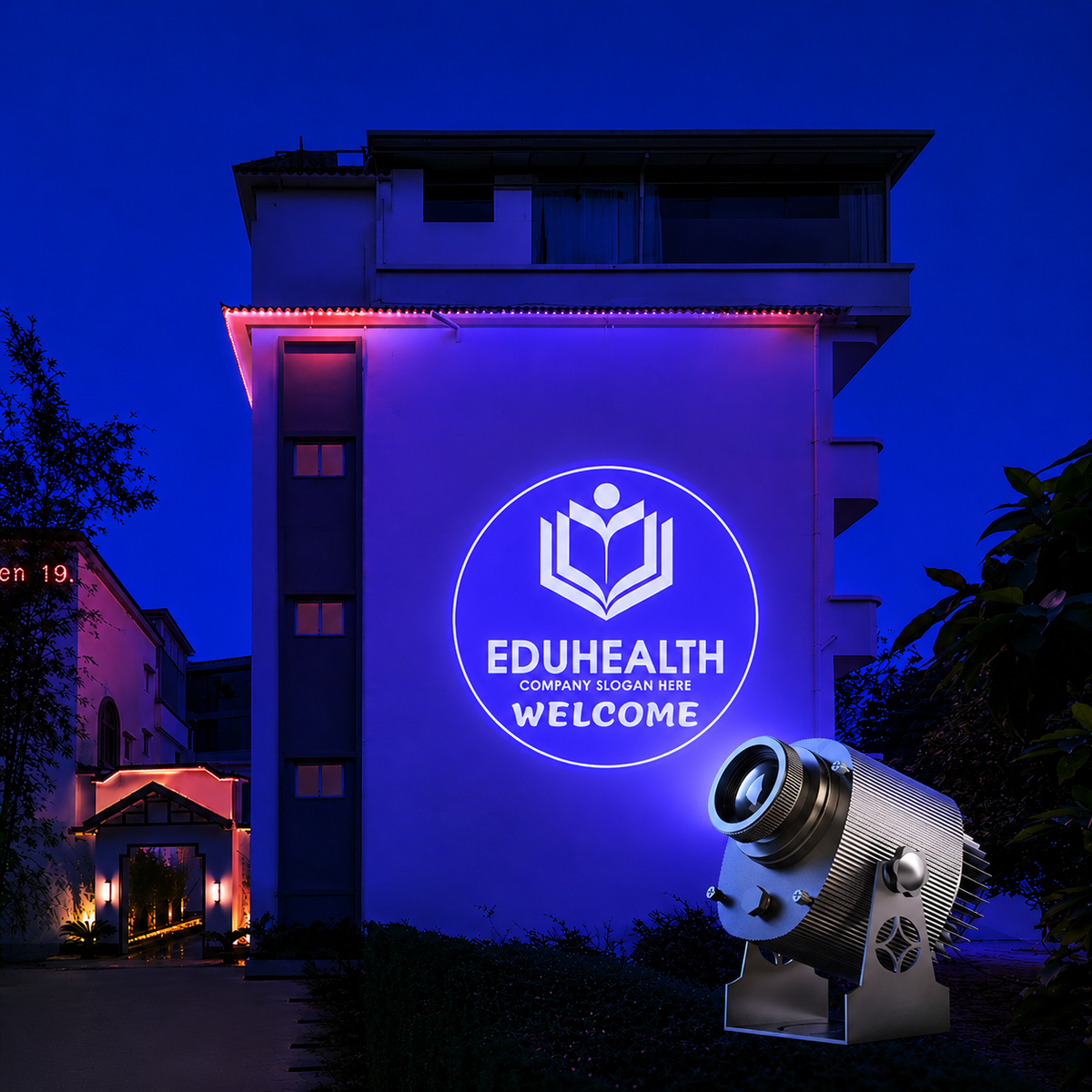 160W High-Power Custom Logo Gobo Projector for Advertising-S21