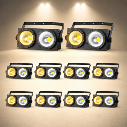 KTVLIGHTS 200W COB DMX Voice-Activated LED PAR Light-P67