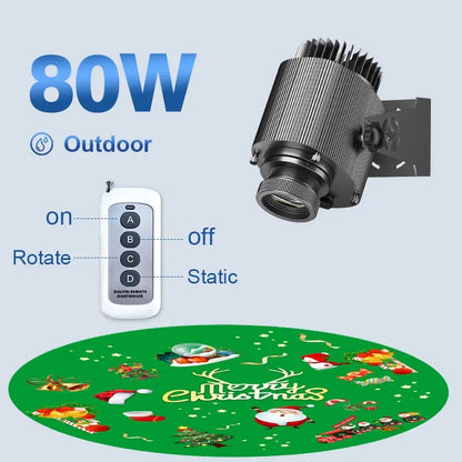 Merry Christmas Gobo Projector Light for Holiday Decorations-S27