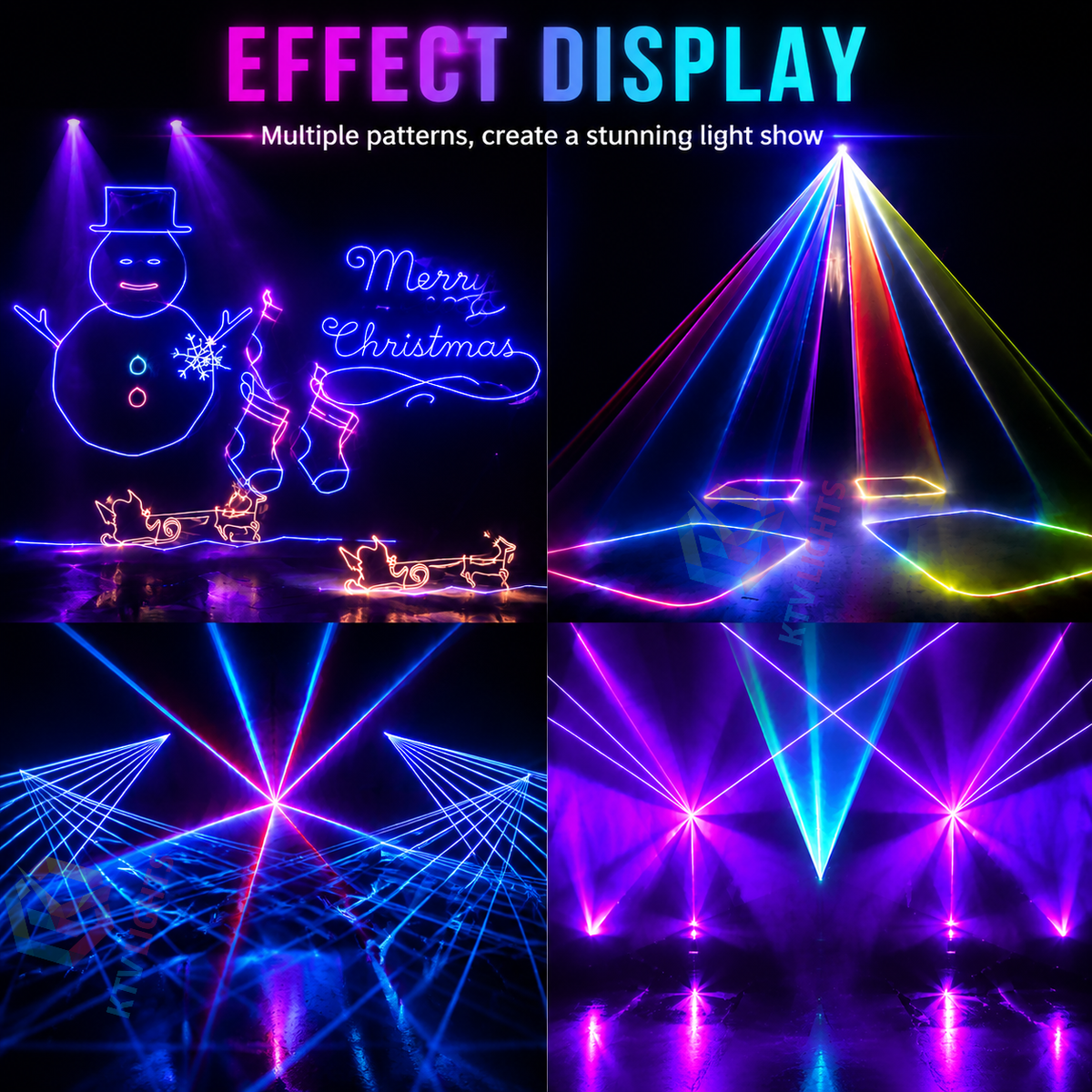 KTVLIGHTS 6W-30W APP Bluetooth APP Animation Laser Light IP65 DJ Stage Projector - A25