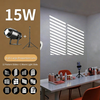 Window Gobo Projector Light with 12 Patterns for Home Decor-S39