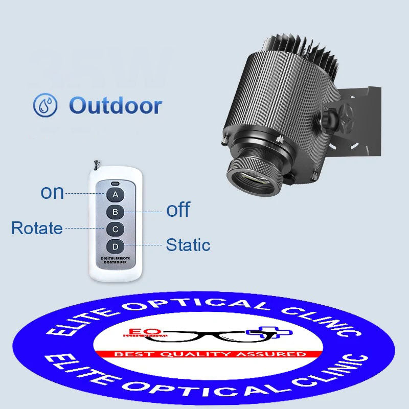 Custom Logo Gobo Projector IP67 Waterproof for Outdoor Ads-S20