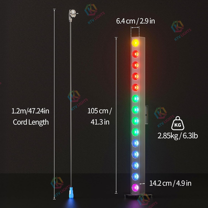 KTVLIGHTS 14x20W 4-in-1 LED DMX Wall Washer Light-X25