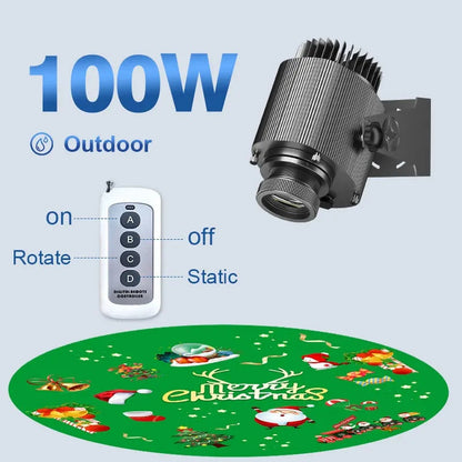 Merry Christmas Gobo Projector Light for Holiday Decorations-S27