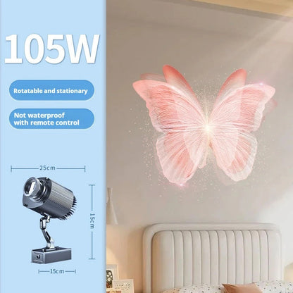 Animated Butterfly Projection Light with Custom Pattern Effects-S33
