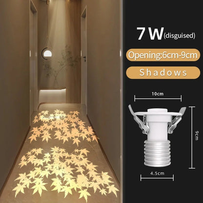 Snow Star Projection Ceiling Light for Modern Homes-S35