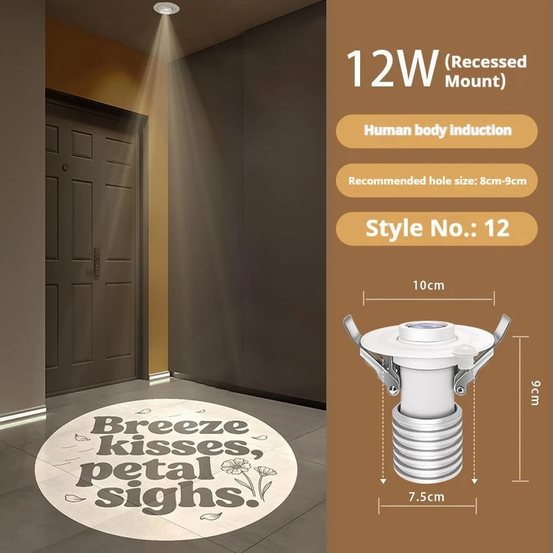 Custom Plant Pattern Projection Light for Entryway Decor-S38