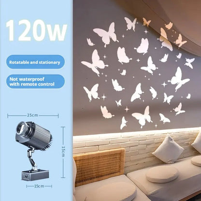 Animated Butterfly Projection Light with Custom Pattern Effects-S33