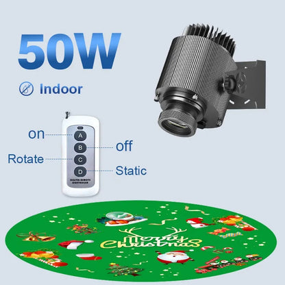 Merry Christmas Gobo Projector Light for Holiday Decorations-S27