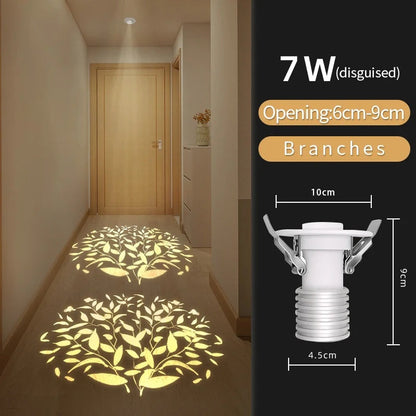 Snow Star Projection Ceiling Light for Modern Homes-S35