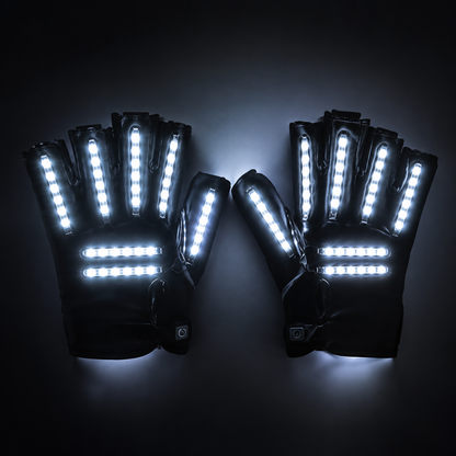 KTVLIGHTS LED Gloves for Rave Parties, DJs & Light Shows-M7
