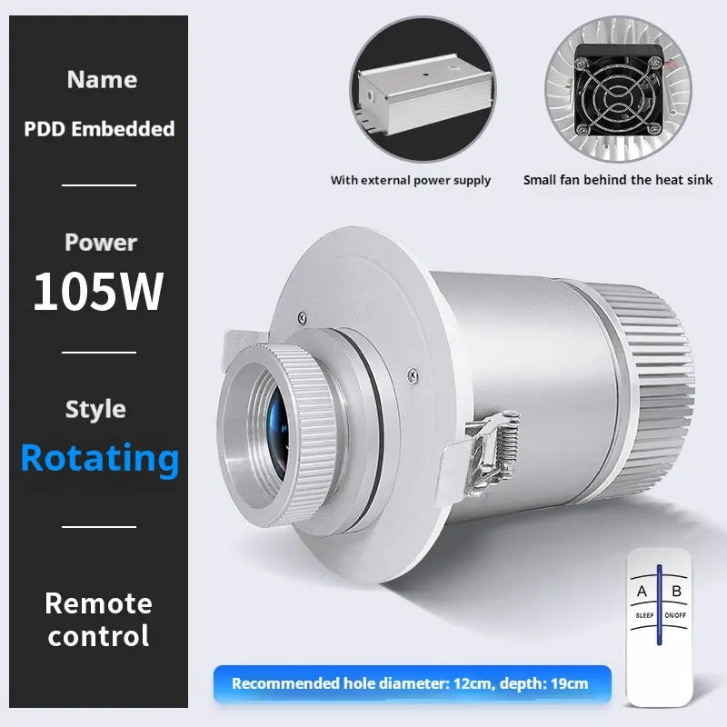 Custom Logo Projection Light for Hotels, Shops & Businesses-S25