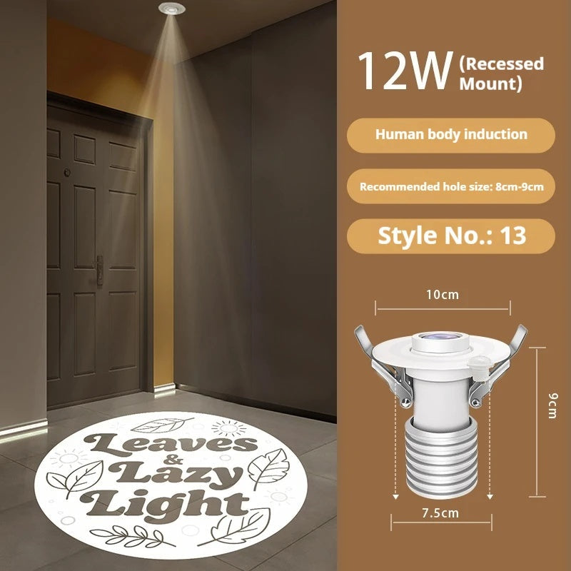Custom Plant Pattern Projection Light for Entryway Decor-S38