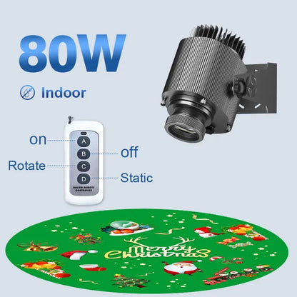 Merry Christmas Gobo Projector Light for Holiday Decorations-S27