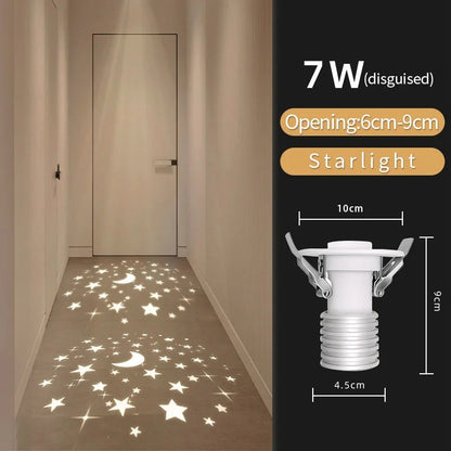 Snow Star Projection Ceiling Light for Modern Homes-S35