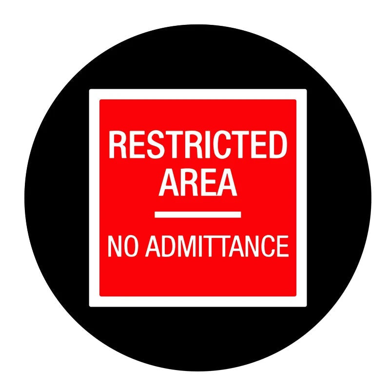 LED Stop Sign Gobo Projector for Warehouses & Job Sites-S31