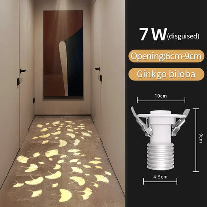 Snow Star Projection Ceiling Light for Modern Homes-S35