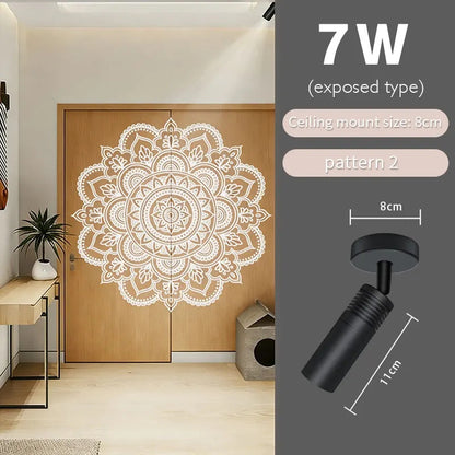 Snow Star Projection Ceiling Light for Modern Homes-S35