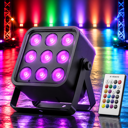 KTVLIGHTS 54W RGBWA+UV 6-in-1 DMX Rechargeable Stage Light-P25