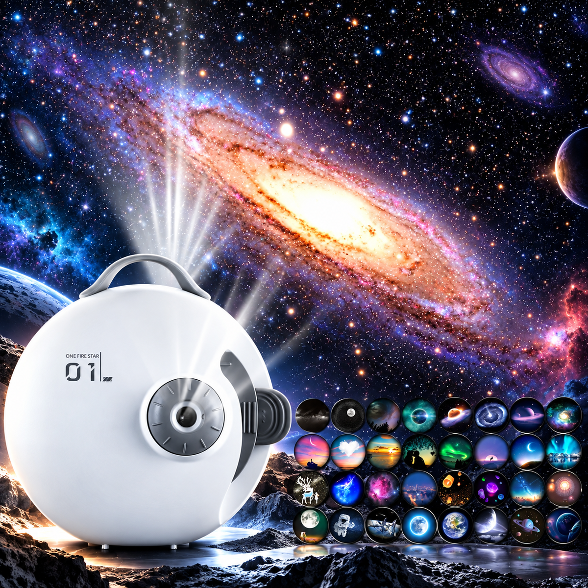 KTVLIGHTS 32-in-1 Galaxy Planetarium Star Projector-S56