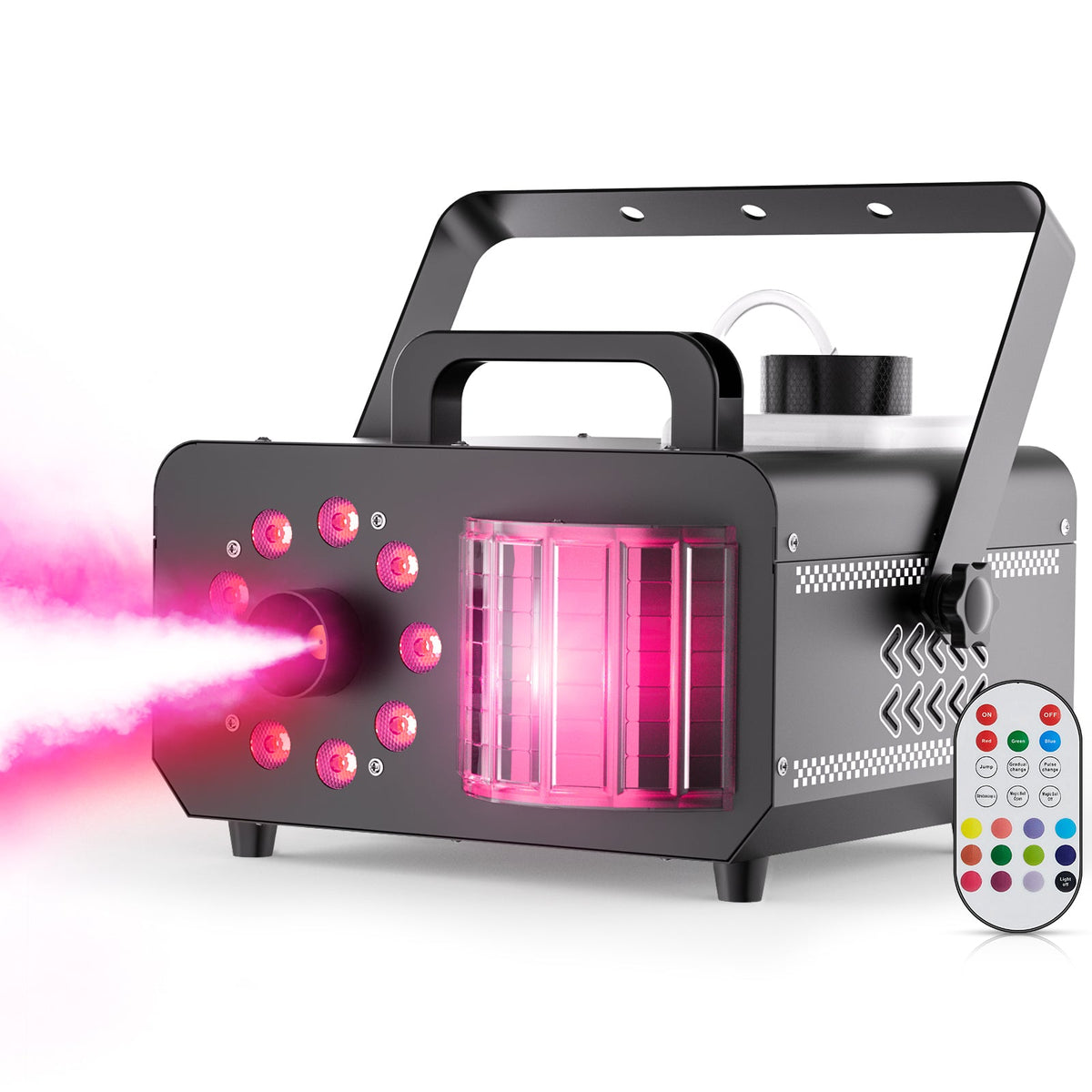 KTVLIGHTS 1200W 9-LED RGB Magic Ball Smoke Machine-Y7