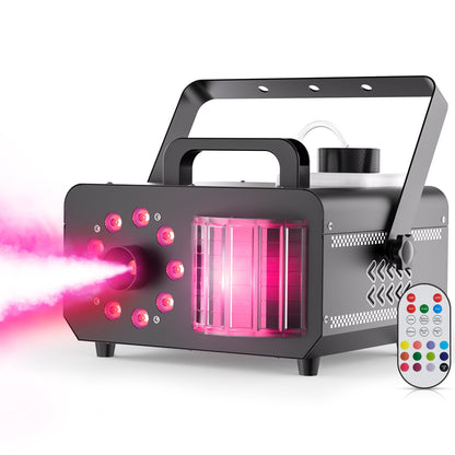 KTVLIGHTS 1200W 9-LED RGB Magic Ball Smoke Machine-Y7