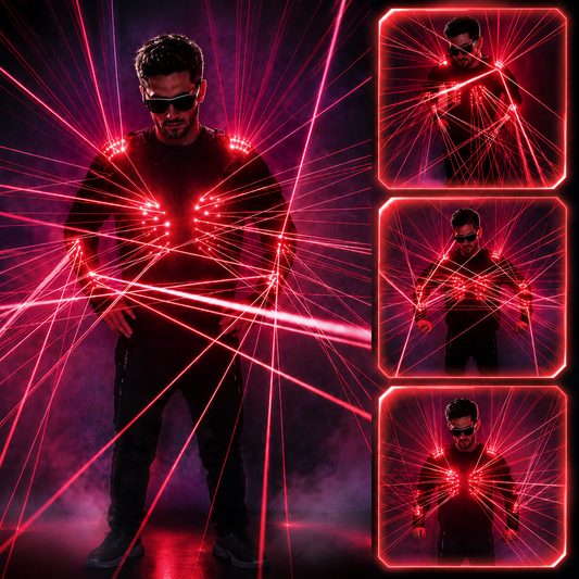 KTVLIGHTS Red Laser Armor Costume For Epic Party Looks-M29