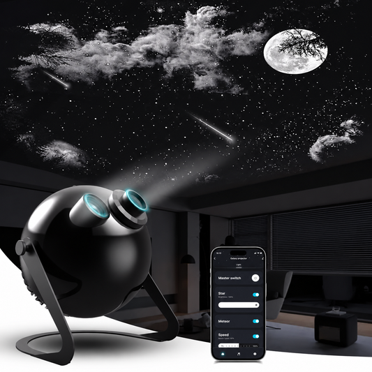 KTVLIGHTS 53W Pro Max APP Smart Galaxy Star Projector-S62