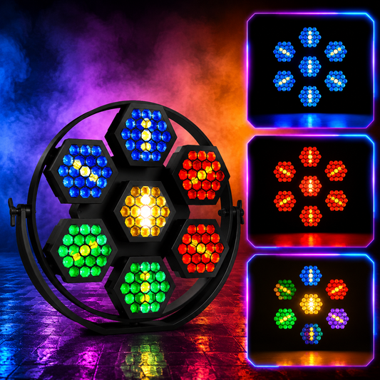 KTVLIGHTS 200W RGB COB LED Retro Strobe Light-F1