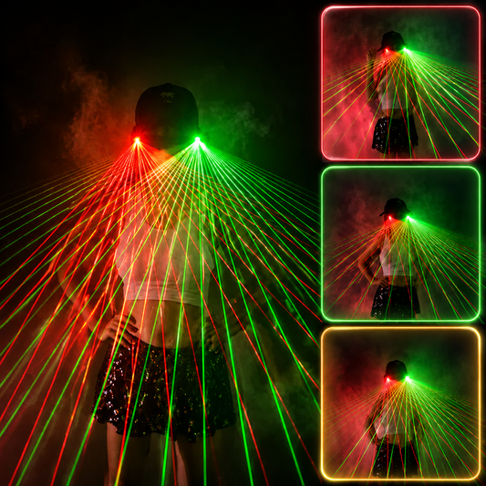 KTVLIGHTS Red Laser Glasses for Parties, Clubs & Festivals -M33