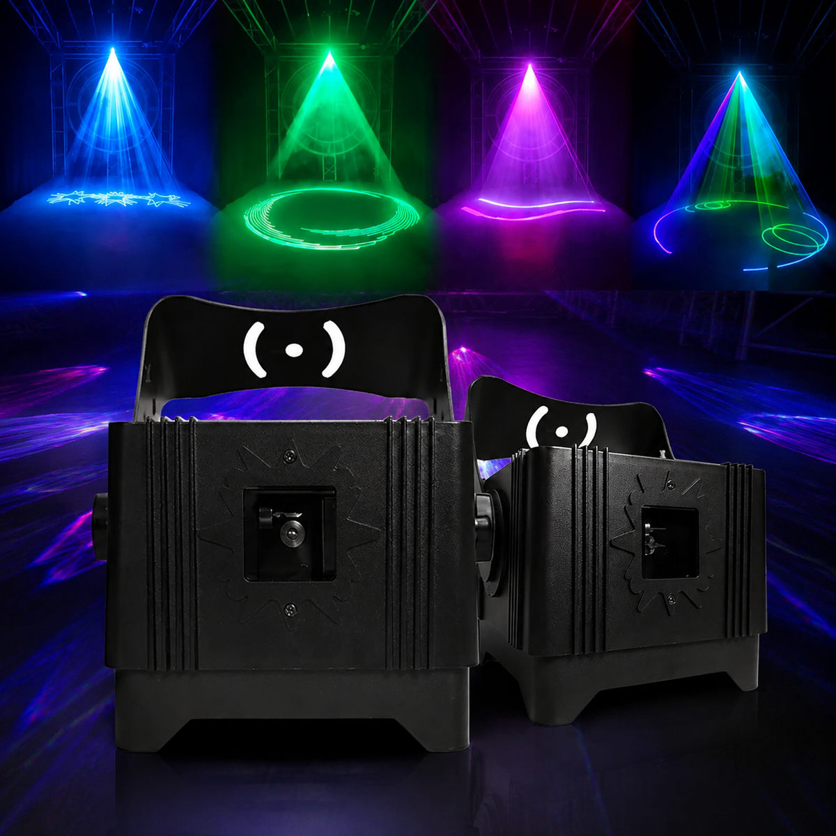 KTVLIGHTS 3W RGB 3D Animation IP65 Waterproof DMX Outdoor Laser Light-A23