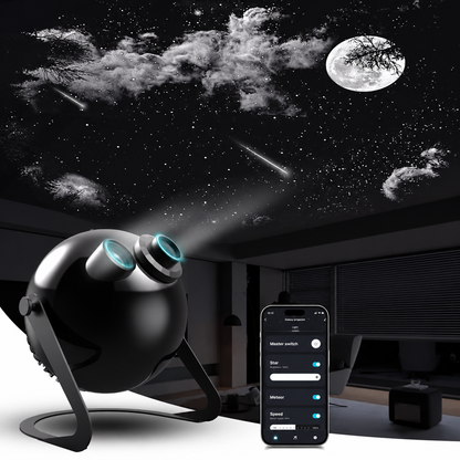 KTVLIGHTS 53W Pro Max APP Smart Galaxy Star Projector-S62
