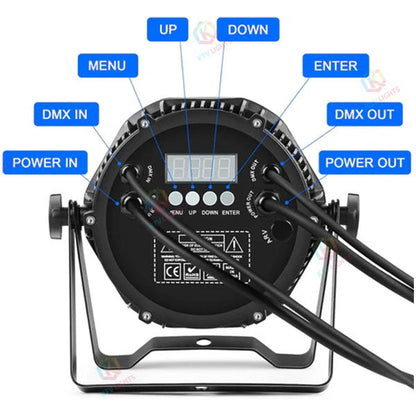 KTVLIGHTS 4-in-1 RGBW Silent LED Party PAR Light-P59