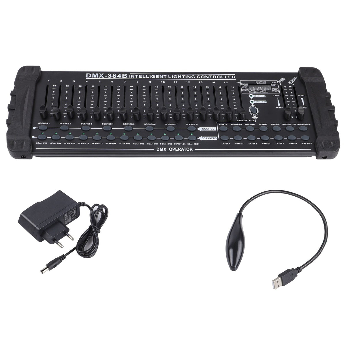 KTVLIGHTS 384-Channel MIDI DMX512 Stage Lighting Controller-D1