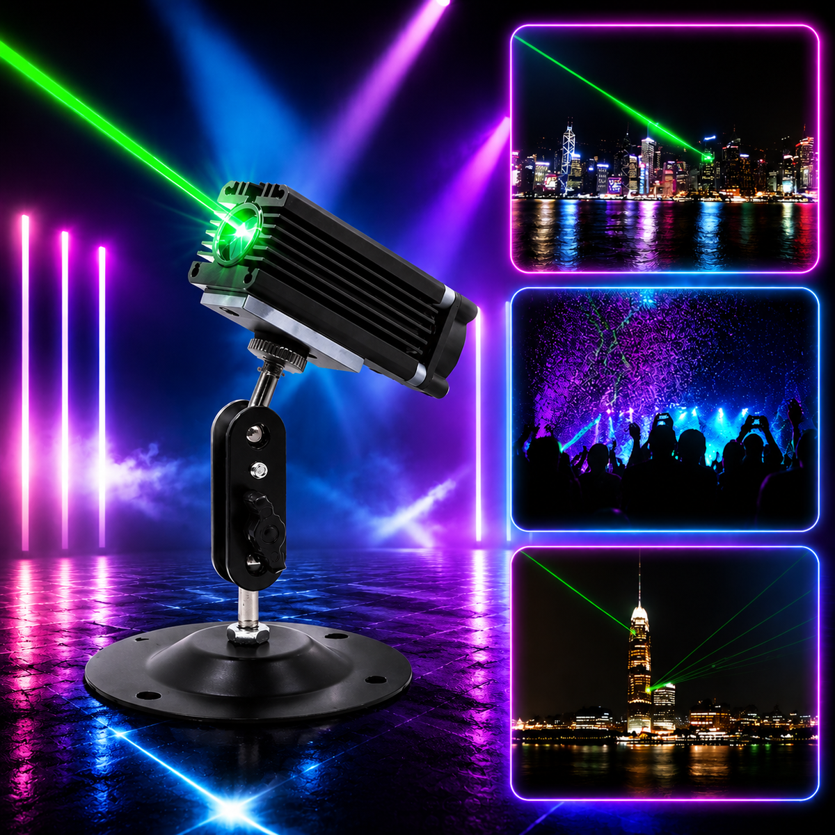 KTVLIGHTS Mini Laser Light – DJ Party Stage Projection Effect-B13