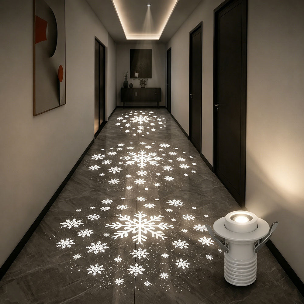Snow Star Projection Ceiling Light for Modern Homes-S35