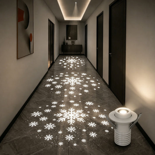 Snow Star Projection Ceiling Light for Modern Homes-S35