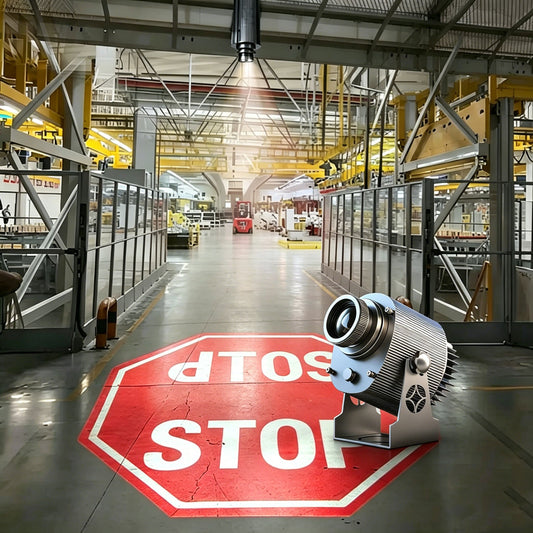LED Stop Sign Gobo Projector for Warehouses & Job Sites-S31