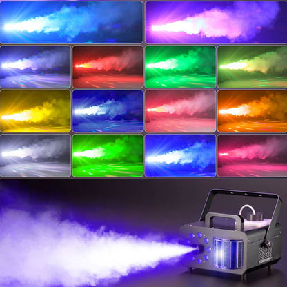 KTVLIGHTS 1200W 9-LED RGB Magic Ball Smoke Machine-Y7