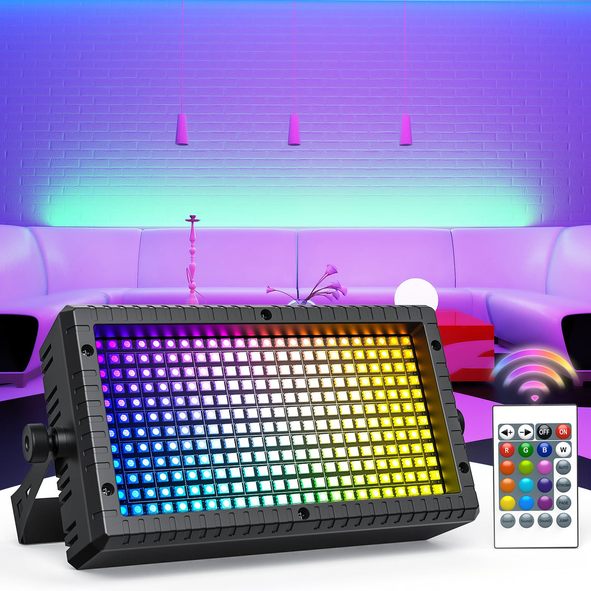KTVLIGHTS 60W Mini RGB 3-in-1 LED Strobe Wall Washer-X22