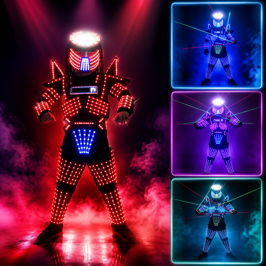 KTVLIGHTS Smart Pixel LED Robot Costume for Stage & Party Shows-M43