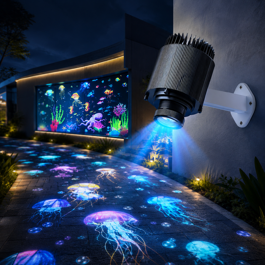 Dynamic Jellyfish & Ocean Fish Projection Landscape Light-S17