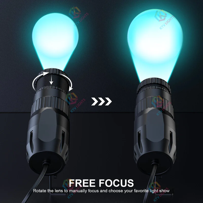 KTVLIGHTS RGBW 4-in-1 LED Spotlight for Stage & DJ Lighting-J2