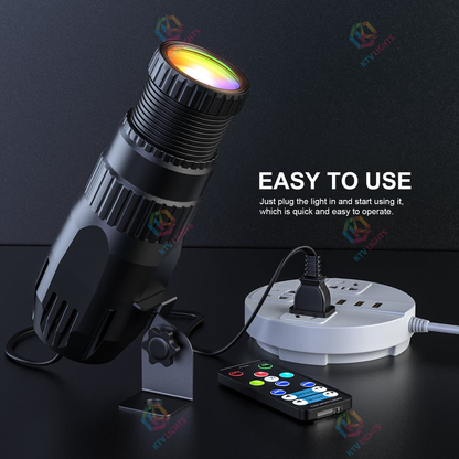 KTVLIGHTS RGBW 4-in-1 LED Spotlight for Stage & DJ Lighting-J2