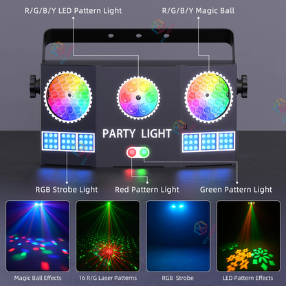 20W Magic Ball Laser Pattern Party Light - C7