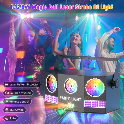 20W Magic Ball Laser Pattern Party Light - C7